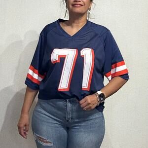 Standard Cloth Blue 71 Jersey Top Sz M